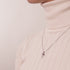 Shark Tooth Infinity Clasp Necklace by Lauren Howe | .925 Sterling Silver | Crystal